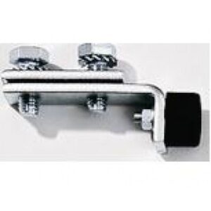 Butée double pour rail C avec tampon en caoutchouc