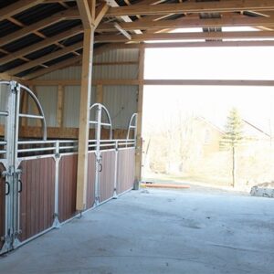 Voorwand Kalita horiz. Spijlen H:150/230cm tot 400cm B Doug