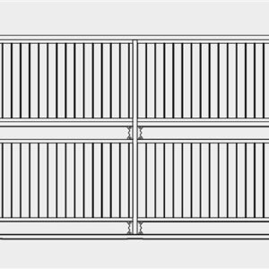 Cloison de séparation  Galant jusqu'à 350 cm, Bongossi