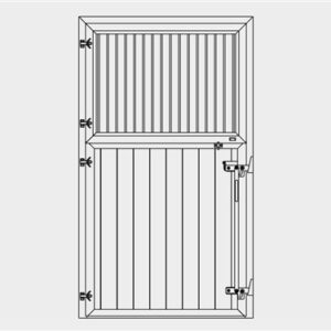 Schuurdeur, 2 delen, met draairaam, 1200 mm B x 2215 mm H