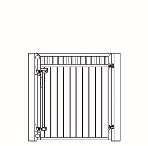 Boxdeur halfhoog Bongossi hout