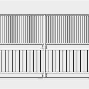 Cloison de séparation  Morengo jusqu'à 350 cm, Bongossi