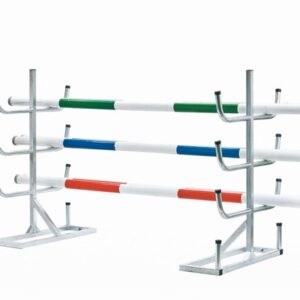 Plateau tweezijdig voor hindernisbalken voor materiaalkar