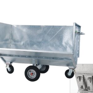 Mestkar met grote capaciteit 240cm B voor tractorvoorlader