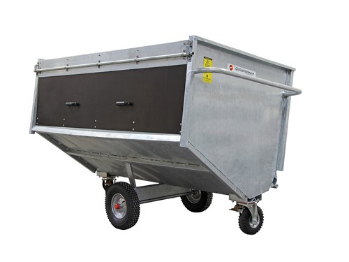 Voorklep voor mestkar230 cm breed