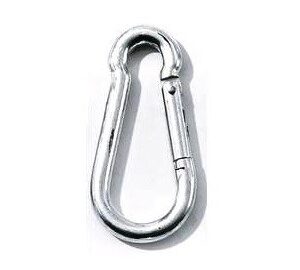 Mousqueton galvanisé, 80 x 8 mm