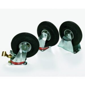 PU-zwenkwiel 200 mm met rem