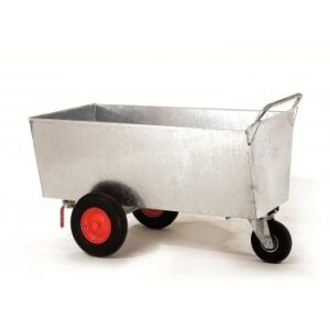 Transportwagen 600 liter gegalv., met 2 inch aftapkraan