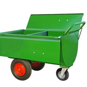 Voerwagen 200L met tussenschot en deksel