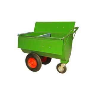 Voerwagen 180L met tussenschot en deksel