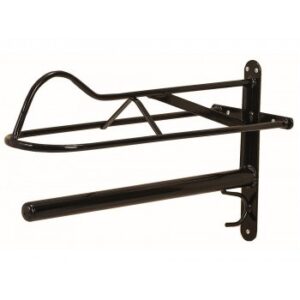 Porte-selle western PRO,  420 H x 240 L x 620 P m, noir