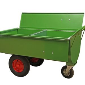 Voerwagen 250L met tussenschot en deksel