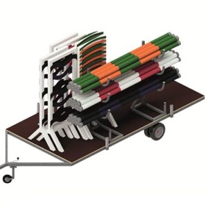 Chariot pour barres de saut 2000 mm L x 4000 mm L