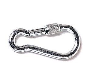 Karabijnhaak met schroef 100x10mm