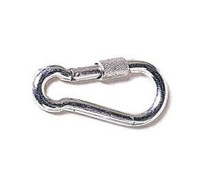 Karabijnhaak met schroef 80x6mm