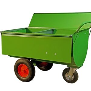 Voerwagen 400L met tussenschot en deksel