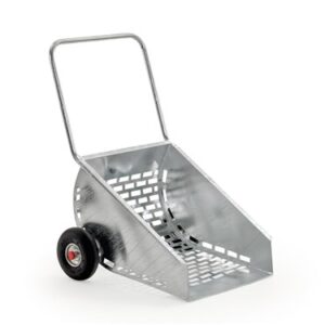 Chariot de box, pneus, tôle d'acier galvanisée