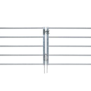 Fermeture double pour barrière de prairie