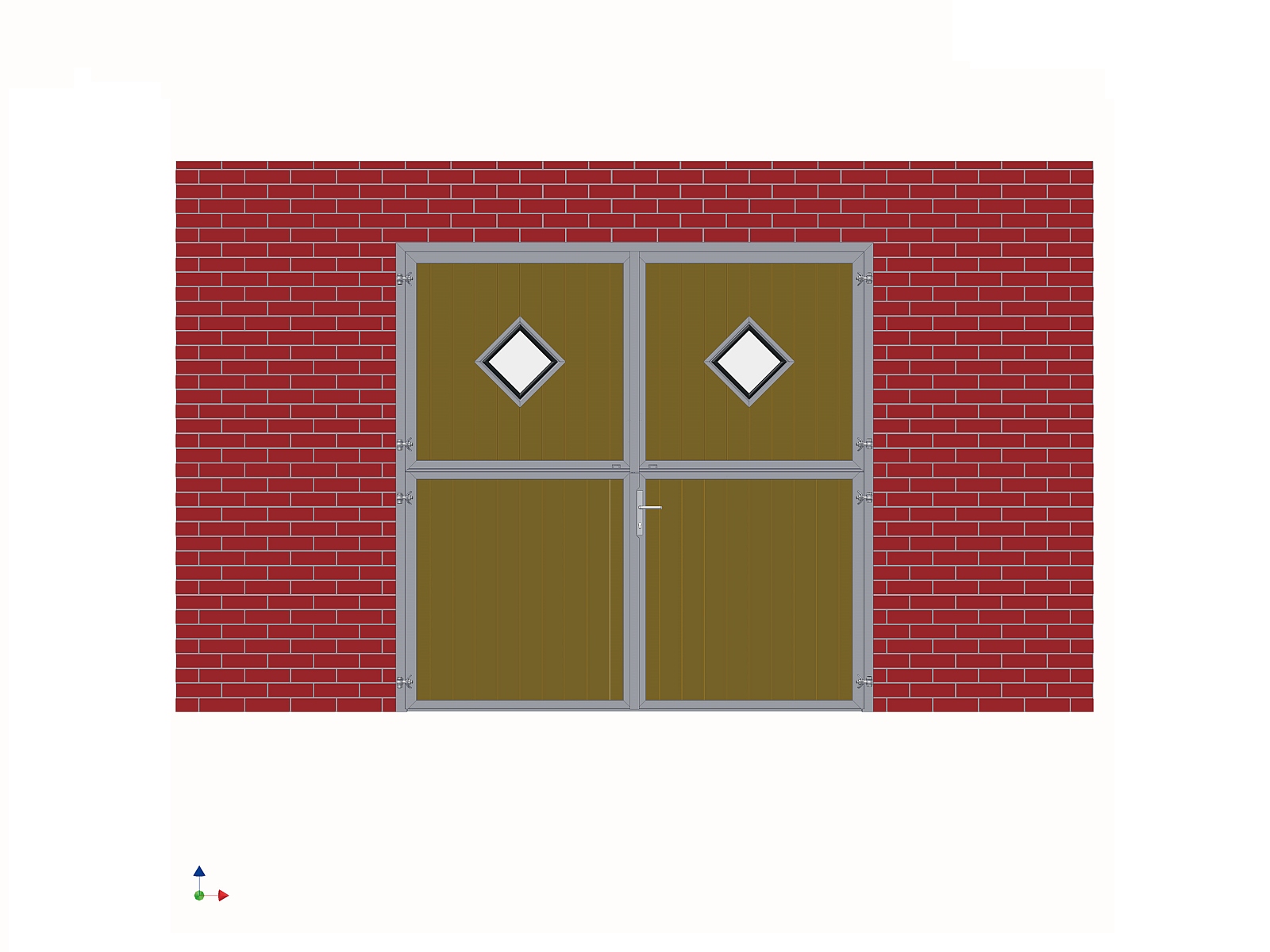 Staldeur 2-delig, met geruite ramen – Image 4