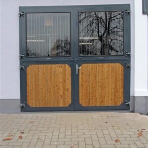 Porte d'écurie avec fenêtre pivotante, 240 B x 300 H cm