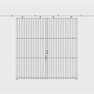 Porte d'écurie 300 B cm x250cm H