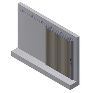 Porte d'écurie 200 B cm x350cm H