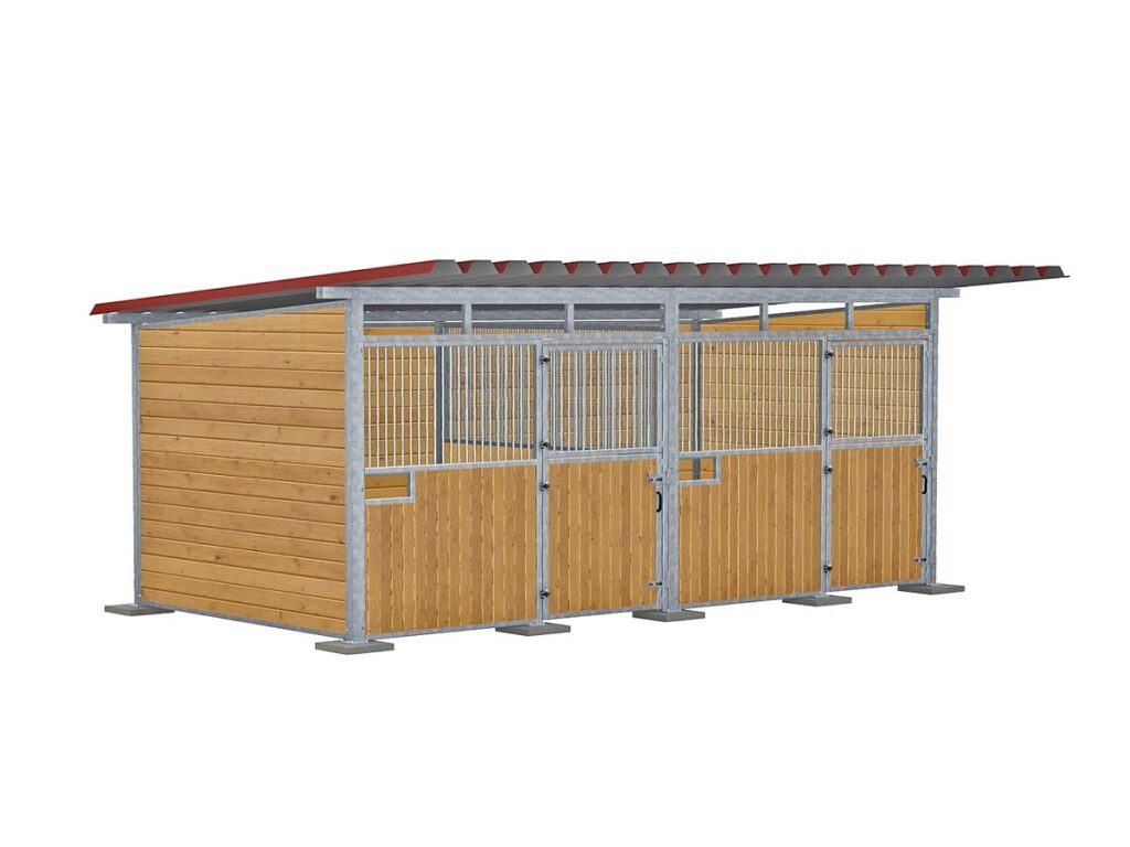 Tussenwand 2200mmHx3340mmB voor weidehut