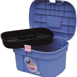 Malle de pansage "BOX COLORS XL" turquoise/rose