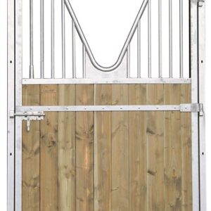 Staldeur 1,37 met V vormige rooster rechts draaiend Grenen