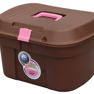 Malle de pansage "BOX COLORS XL" caramel/rose