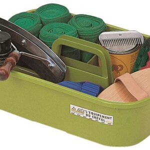 Bac de pansage à poignée pistache