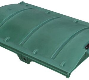 Schuif- en kanteldeksel, groen, PRO-FEED 350L. wagen.