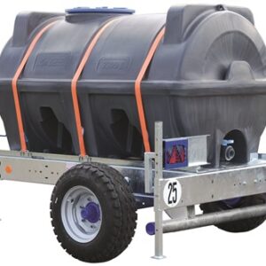 Cilindrische Tanks Monoblok 1000L/D 1,2 op HR-Chassis