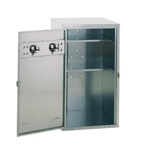 Armoire de rangement 106x60x60 avec serrure à cylindre et 2 étagères