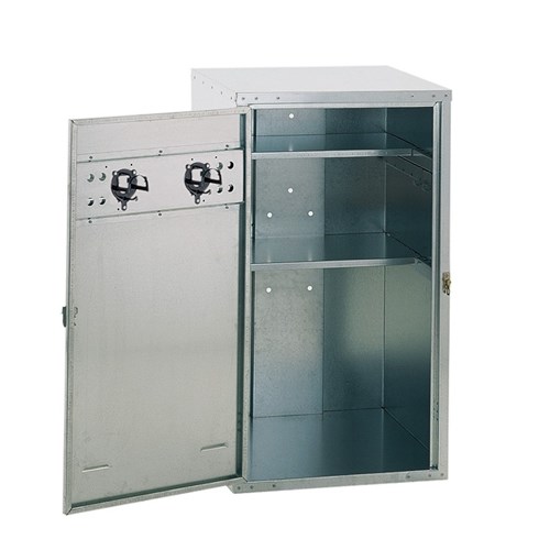 Armoire de rangement 106x60x60 avec serrure à cylindre et 2 étagères