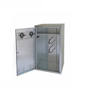 Armoire à selles standard de 106 x 60 x 60 cm avec serrure à papillon et 2 supports de selle