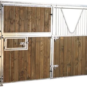 Façade de box ouvrante pleine bois/col de cygne Lg4m Douglas