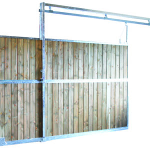 Cloison coulissante pleine bois