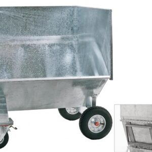 Mestkar voor tractorvoorlader diepte 130cm