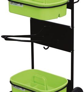 Chariot porte-selle Roulant PM avec bac de pansage Pistache