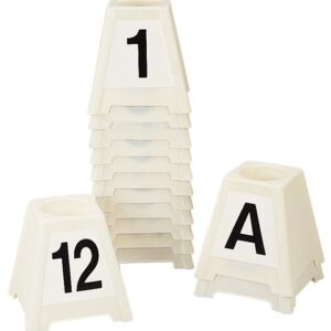 Jeu de plots numérotés pour obstacles (12 n° - 2 lettres)