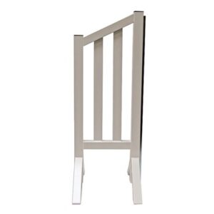 Aluminium hindernisstaander, wit,