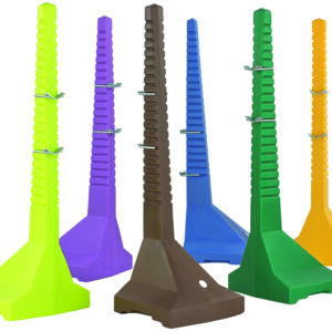 Chandelier simple PE Jaune - H 1,70m + 2 fiches