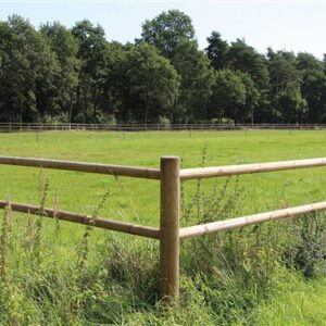 Eindpaal Oxford, 2 dwarsbalken, 140 mm, 2000 mm lang