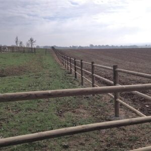 Hoekpaal Oxford, 3 dwarsliggers, 140 mm, 2250 mm lang