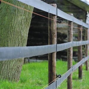 Beo-band 8 cm breed, groen, 100 m rol