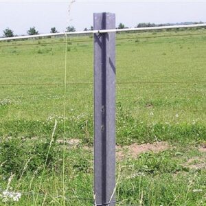 Recycling KS afrasteringspaal met grijze punt,