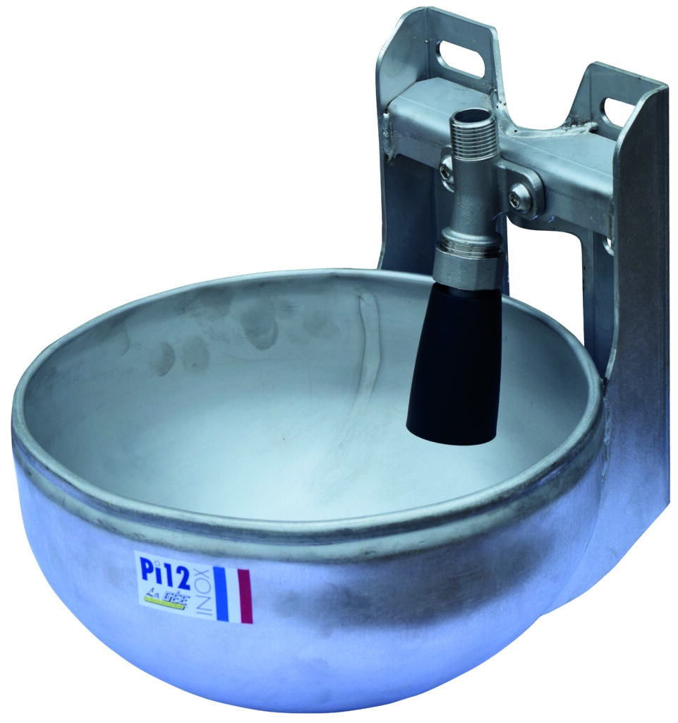 Drinkbak PI 12 INOX op buis