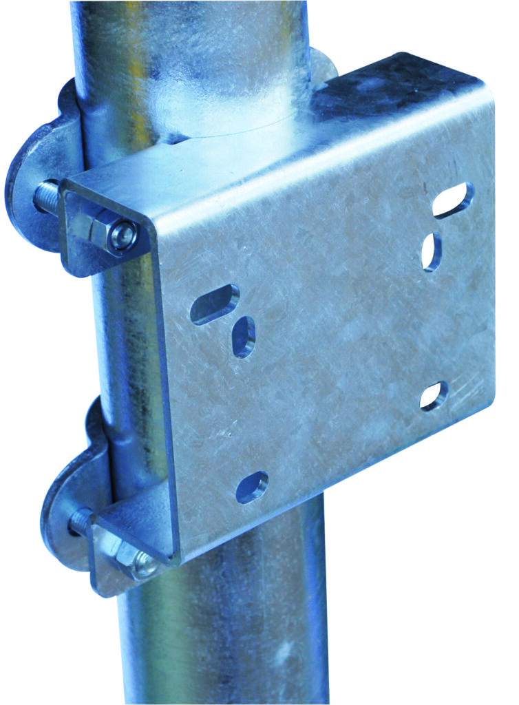 Flens voor montage op paal 76mm en 102mm