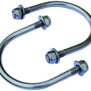 Lot de deux étriers inox pour tube 102mm